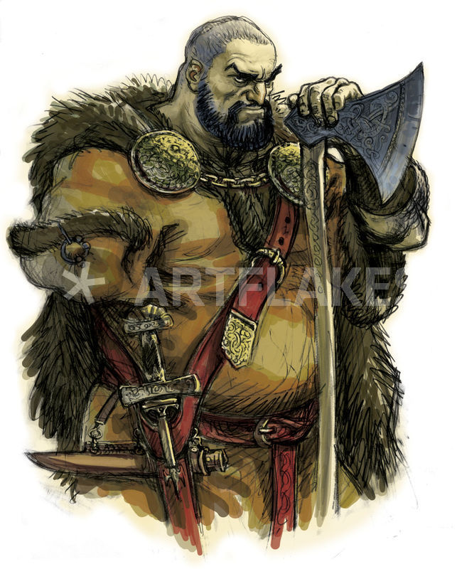 Tyr, God of War Graphic/Illustration art prints and posters by  christian-hoejgaard 